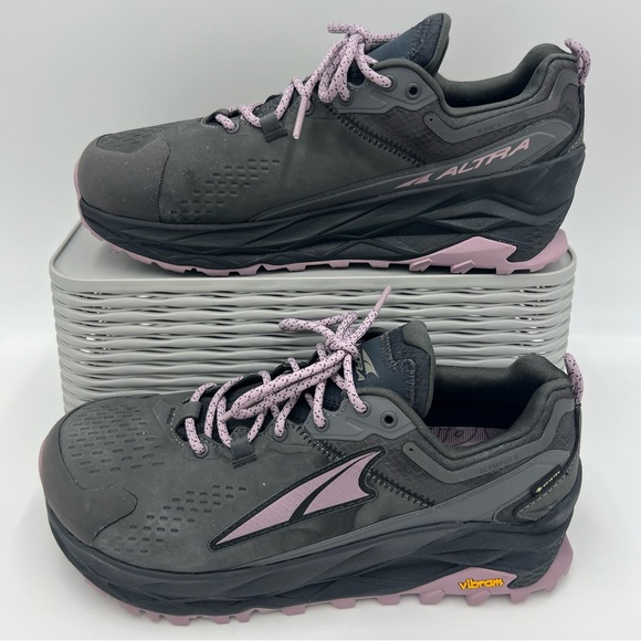 Altra Shoes - Altra Women's Olympus 5 Hike Low GTX Size 11 Purple Black Gray
